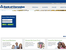Tablet Screenshot of bankofclarendon.com